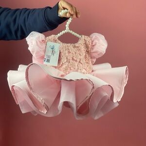 Pink Floral Baby Dress